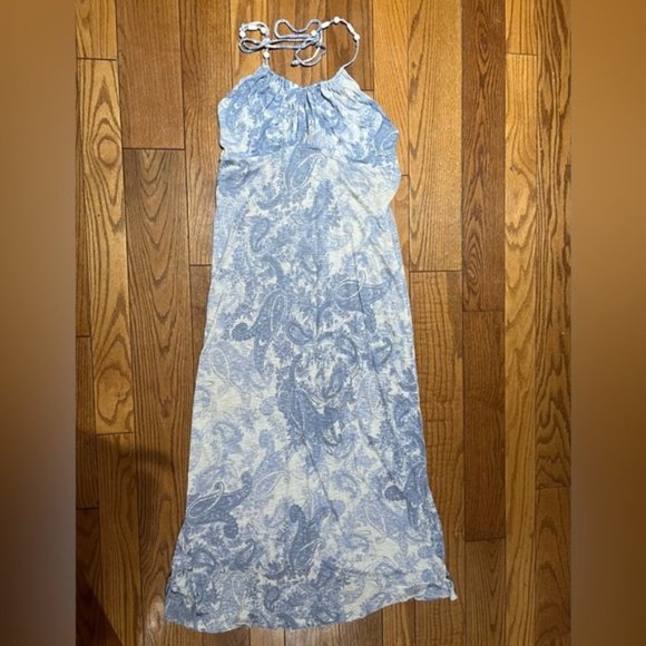 TOMMY Bahama Soft Flowy Maxi Dress, Lady’s Size XL, Preloved, Sleeveless Beads - Picture 4 of 9